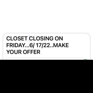 CLOSET CLOSING IN 2 Days. make your best OFFER